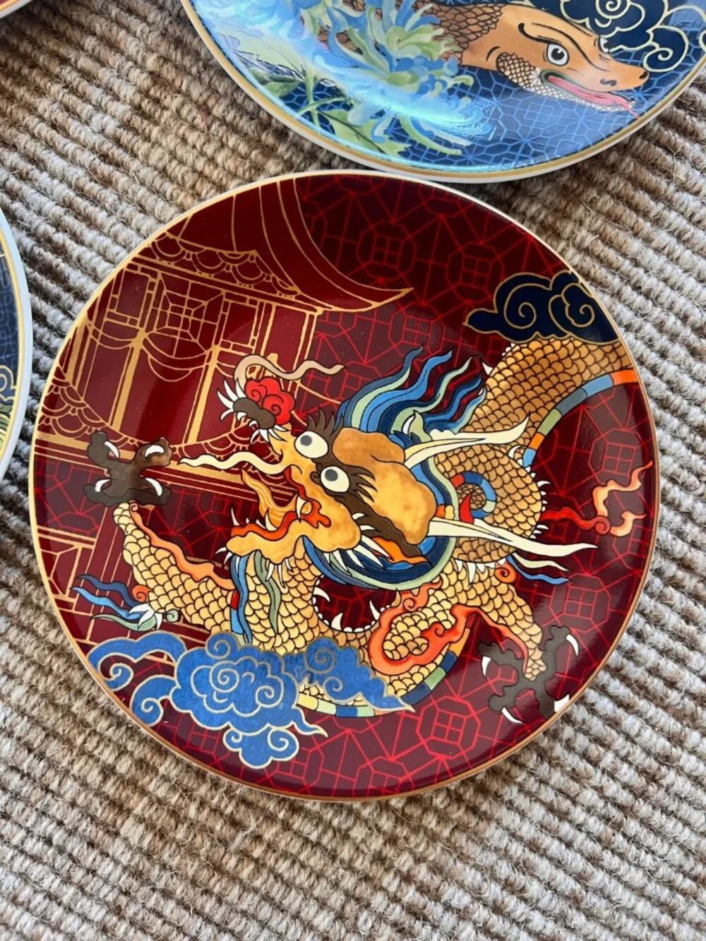 Brand New In Box Williams Sonoma Lunar New Year Appetizer Plates Set of 4